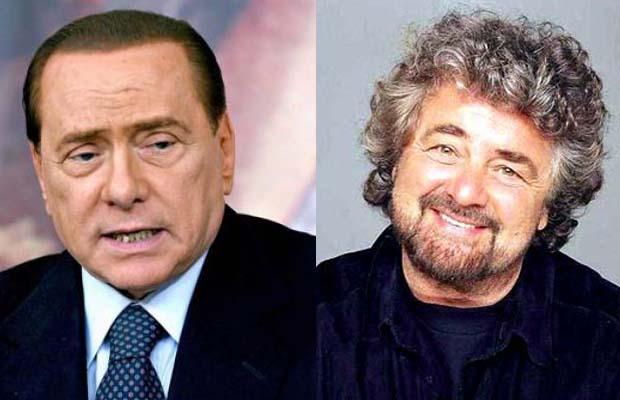 Berlusconi contende a Grillo la battaglia anti euro