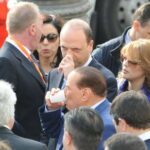 Angelino Alfano, Silvio Berlusconi e Francesca Pascale