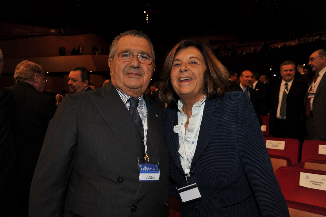 Carlo De Benedetti e Paola Severino