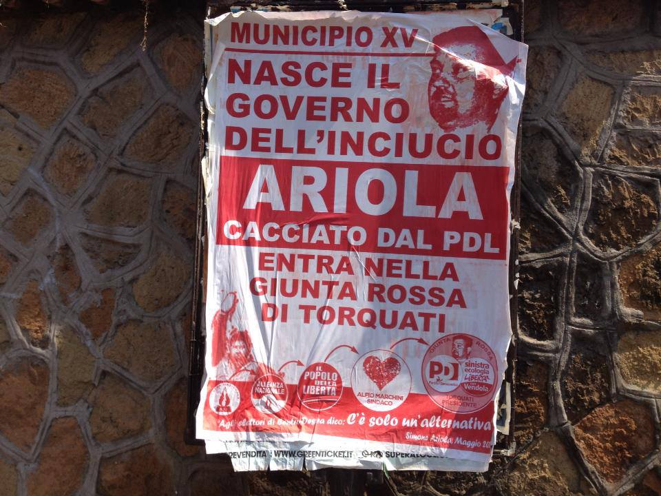 Comunali Roma2013: Il fascio-comunista Simone Ariola e i “veleni” post-elettorali del XV municipio