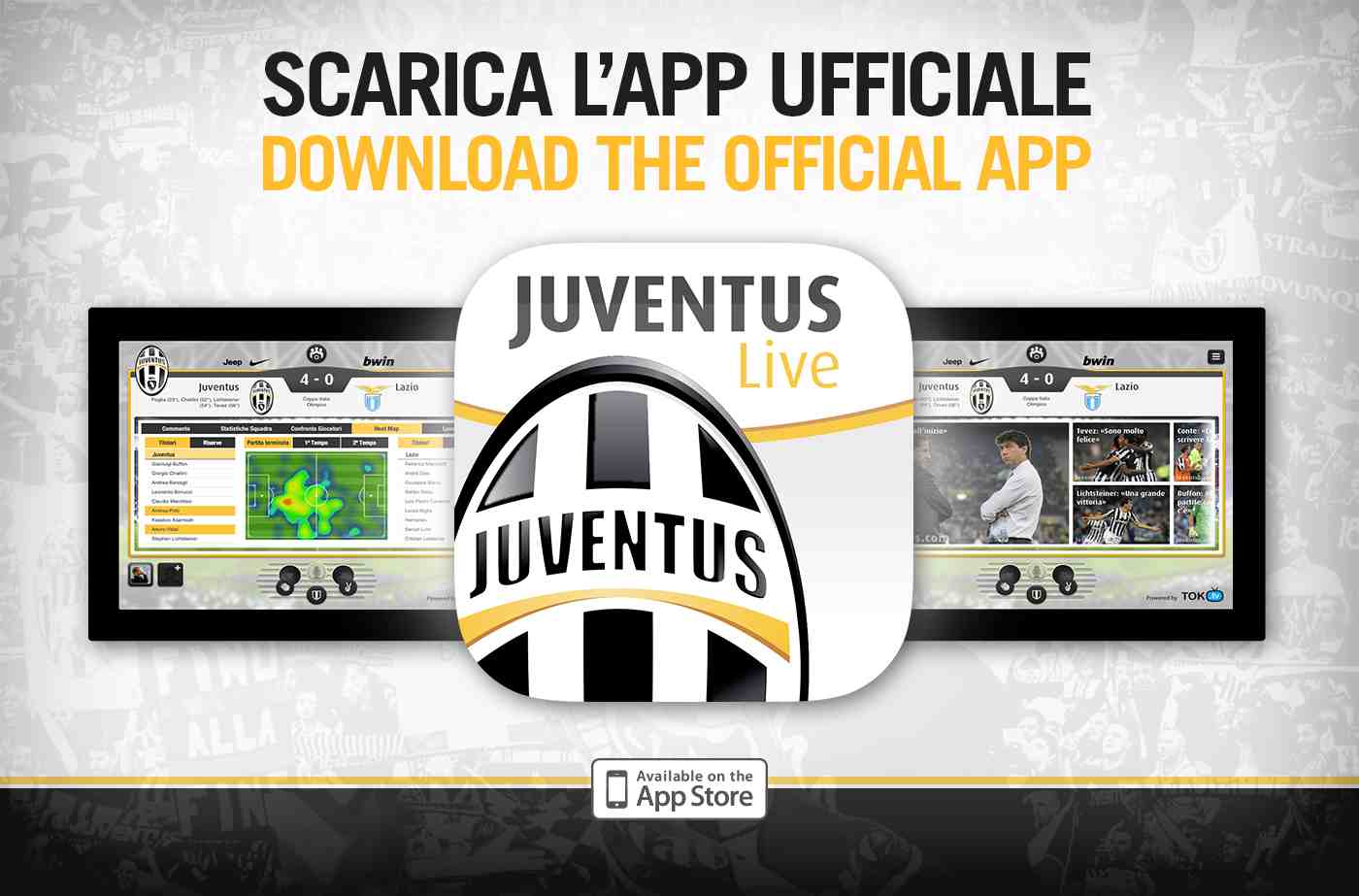 La Juventus lancia l’app per il tifoso bianconero interattivo