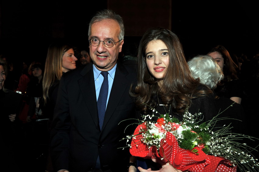 Walter Veltroni con la figlia Vittoria