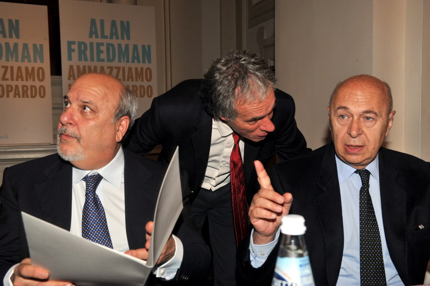 Alan Friedman, Michele Ainis e Paolo Mieli