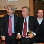 Paolo Gentiloni, Marco Carrai e Maurizio Molinari
