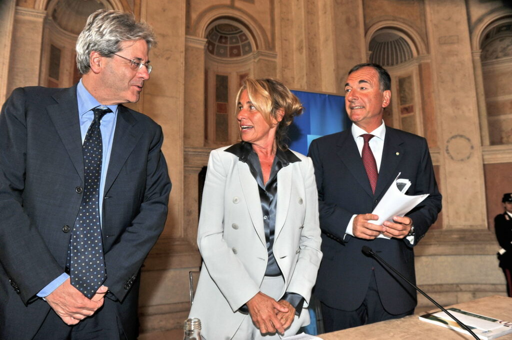 Paolo Gentiloni, Stefania Craxi e Franco Frattini