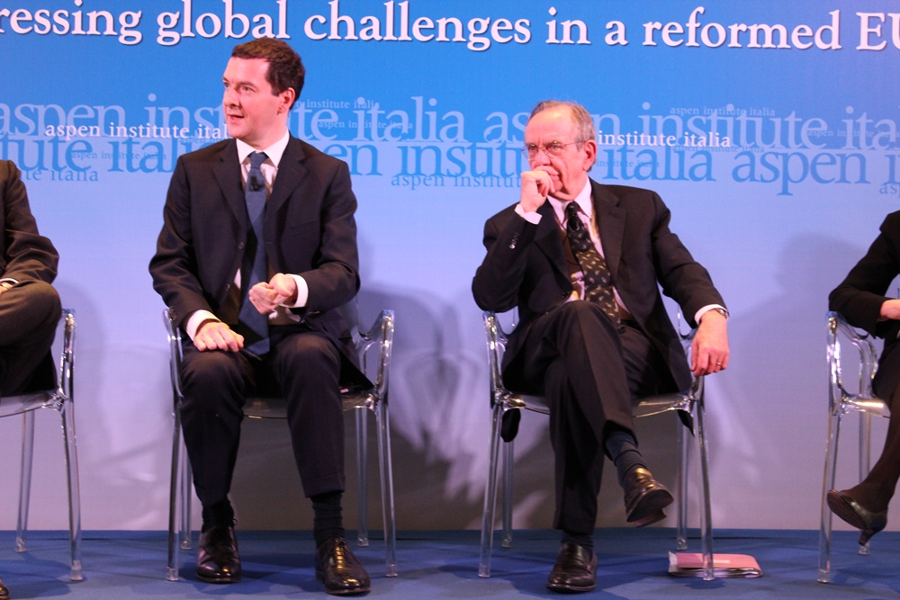 George Osborne e Pier Carlo Padoan