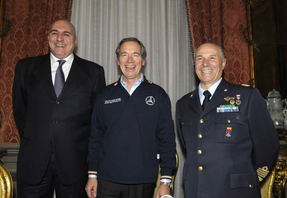 Guido Crosetto, Guido Bertolaso e Vincenco Camporini