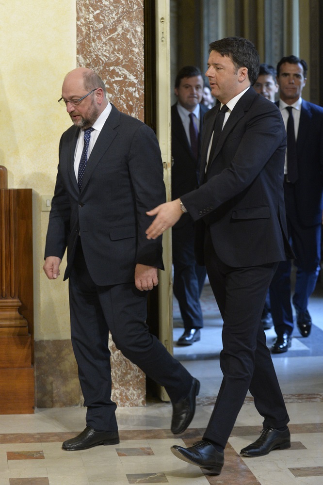 Martin Schulz e Matteo Renzi