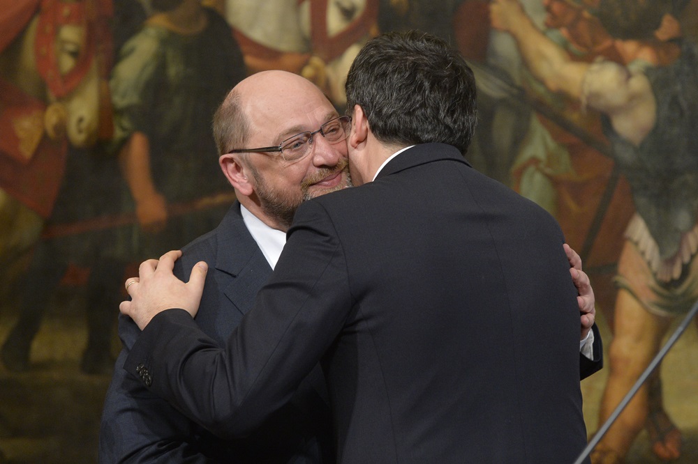 Martin Schulz e Matteo Renzi