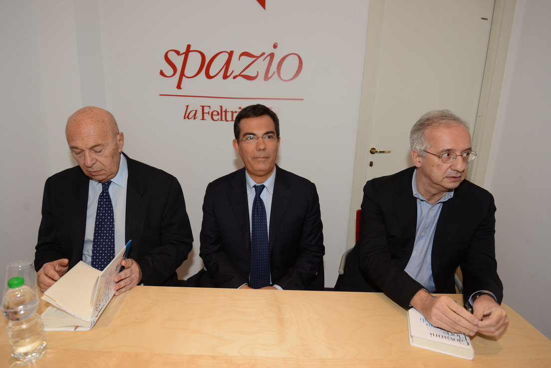 Paolo Mieli, Giovanni Floris e Walter Veltroni