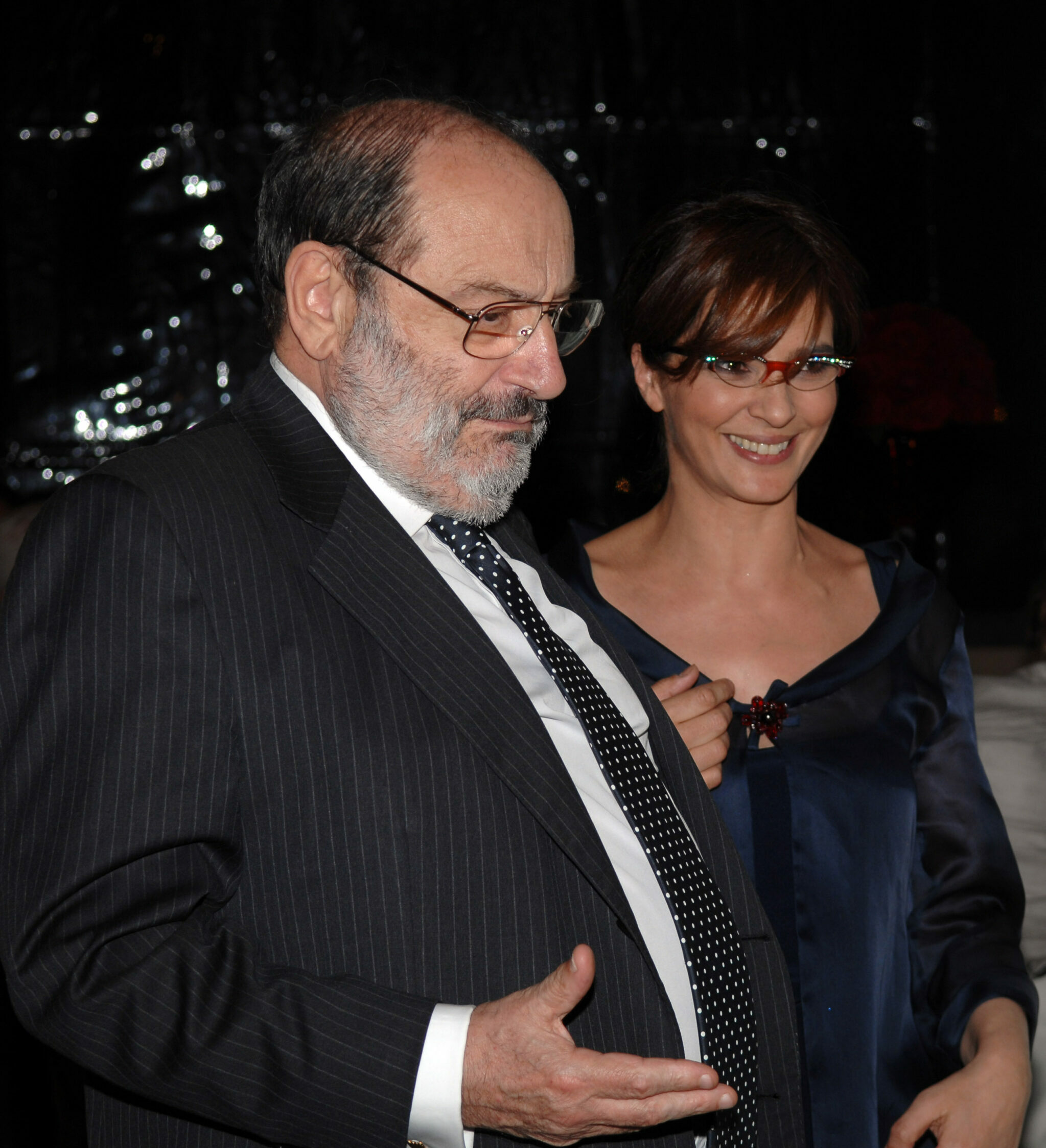 Umberto Eco e Laura Morante