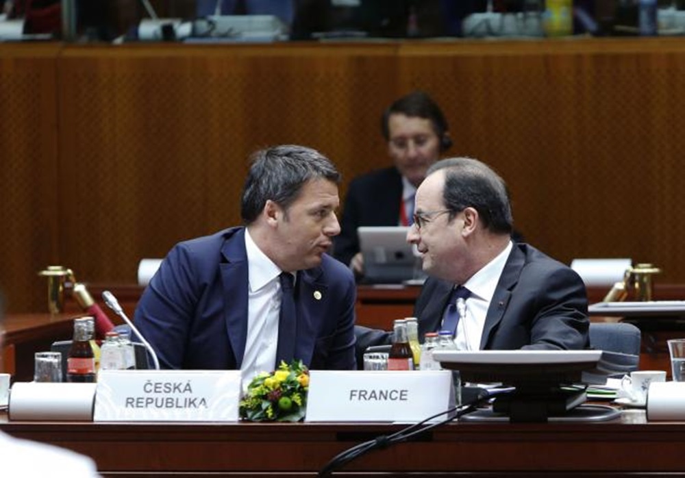Matteo Renzi e François Hollande
