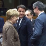 Matteo Renzi, Angel Merkel e Tihomir Oreskovic