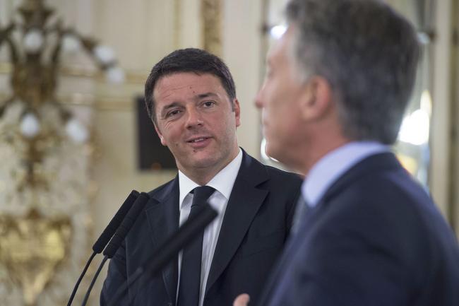 Matteo Renzi e Mauricio Macri