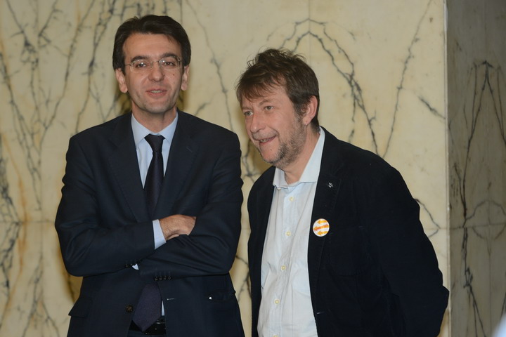 Alfredo D'Attorre e Luca Casarini