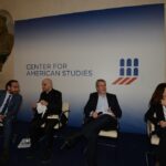 Riccardo Nencini, Rino Fisichella, Gerardo Greco e Maria Rosaria Omaggio