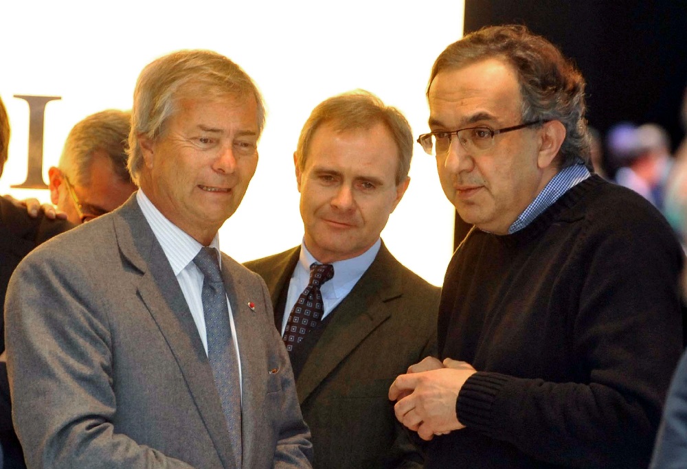 Vincent Bolloré, Harald Wester e Sergio Marchionne
