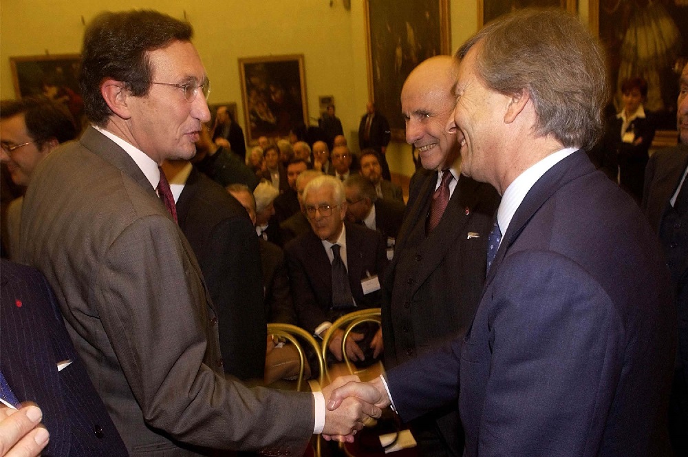 Gianfranco Fini, Antoine Bernheim e Vincent Bolloré