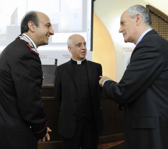 Salvatore Luongo, Franco Gabrielli e Rino Fisichella