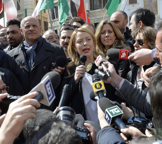 Fabio Rampelli e Giorgia Meloni