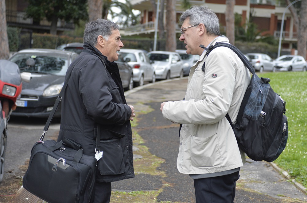 Rocco Palombella e Maurizio Landini