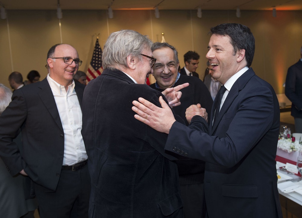 Andrea Guerra, Sergio Marchionnne e Matteo Renzi