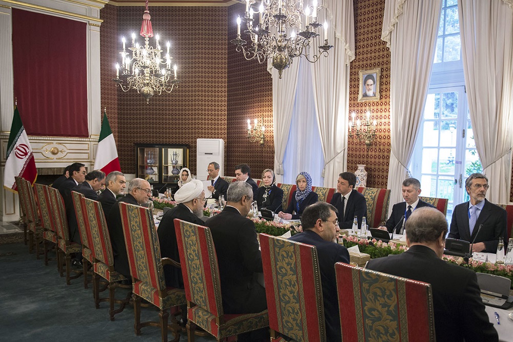 Stefania Giannini, Matteo Renzi, Ivan Scalfarotto, Hassan Rouhani