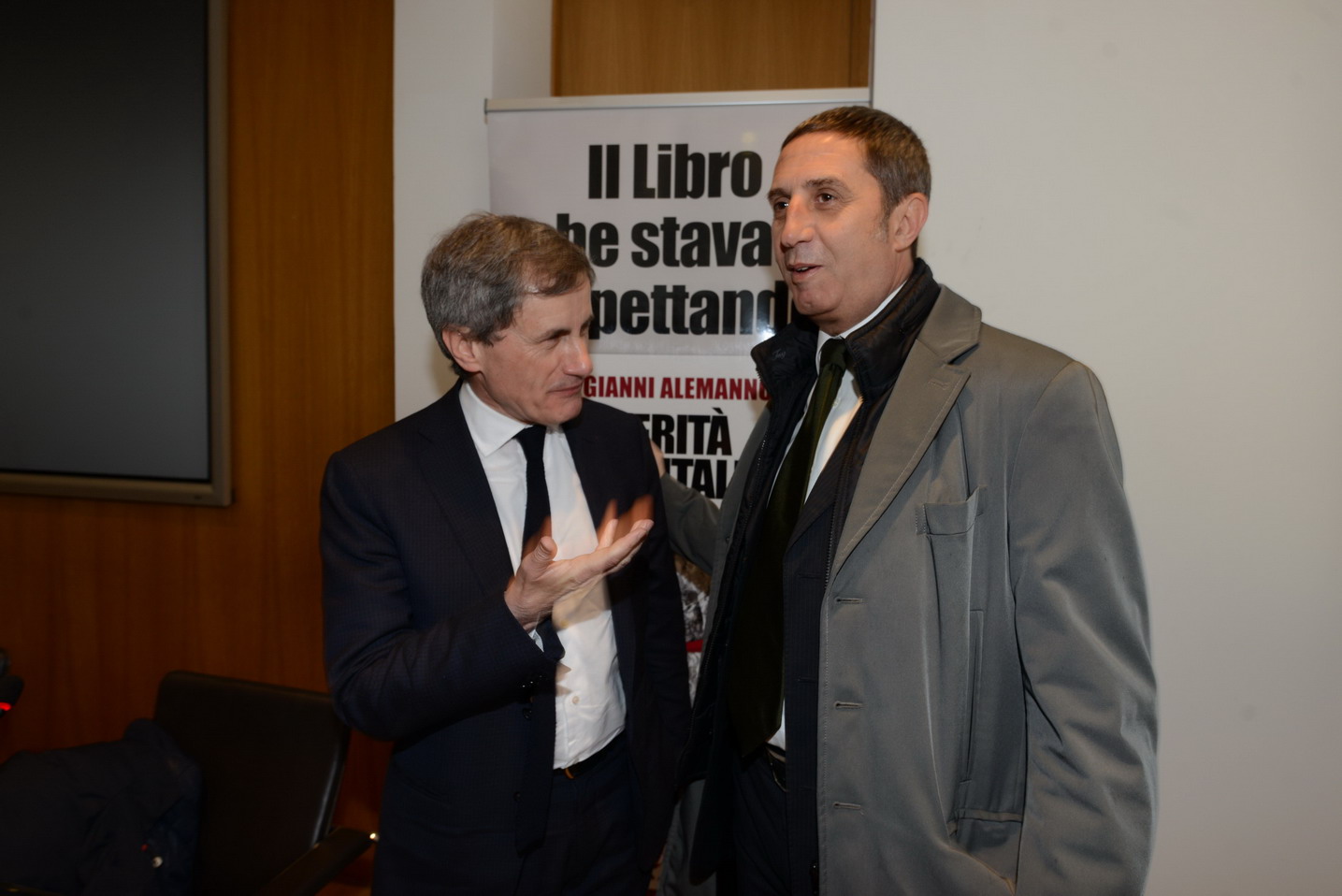 Gianni Alemanno e Gian Marco Chiocci
