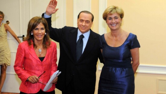 Emma Marcegaglia, Silvio Berlusconi e Federica Guidi
