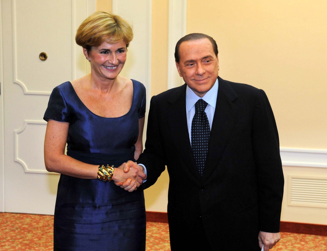 Silvio Berlusconi e Federica Guidi