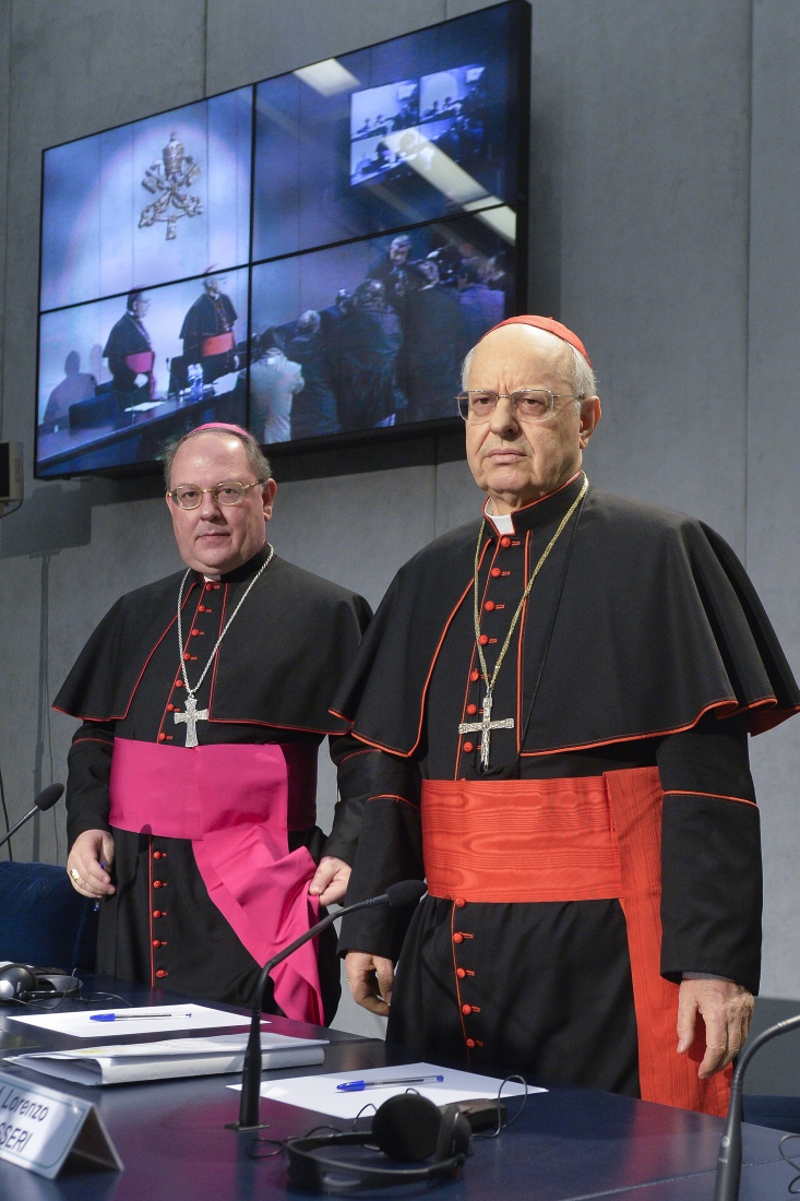 Monsignor Fabio Fabene e Cardinale Lorenzo Baldissieri
