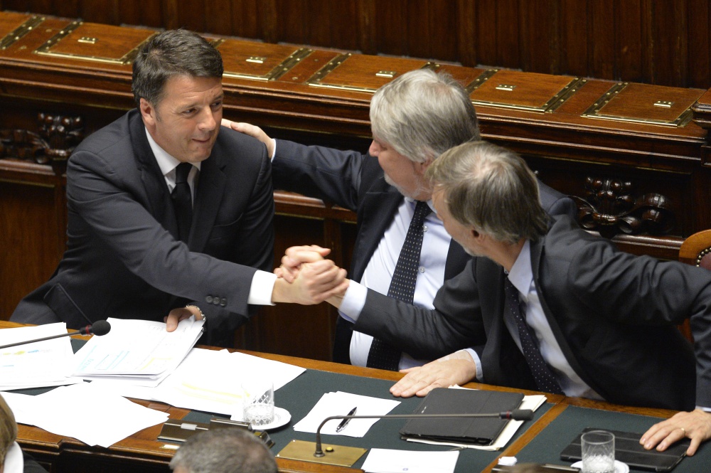 Matteo Renzi, Giuliano Poletti e Graziano Delrio