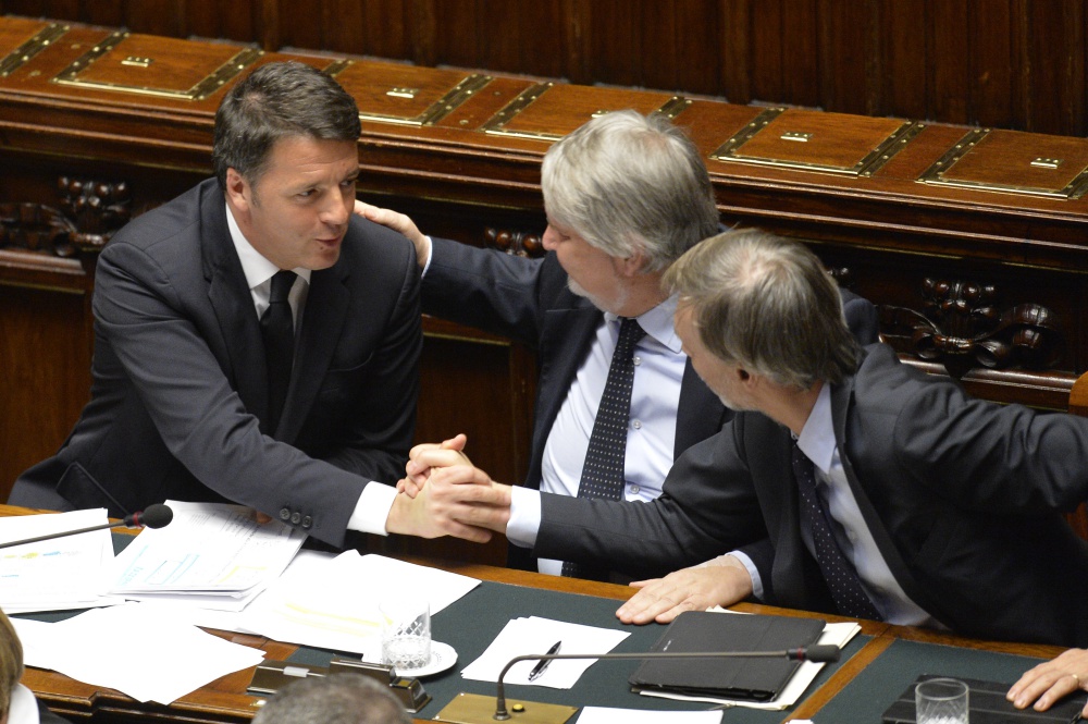 Matteo Renzi, Giuliano Poletti e Graziano Delrio