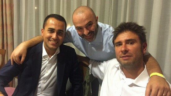 Luigi Di Maio, Massimo Bugani e Alessandro Di Battista