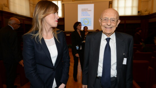 Maria Elena Boschi e Sabino Cassese