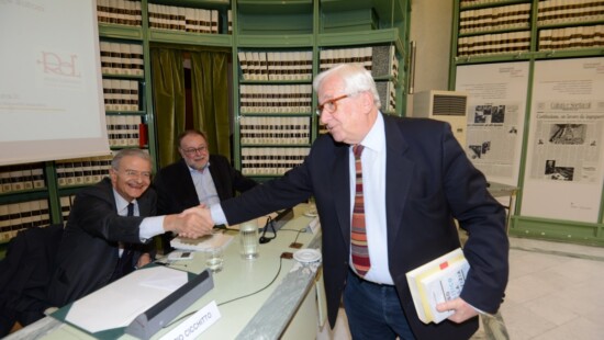 Fabrizio Cicchitto, Claudio Petruccioli e Vittorio Emiliani