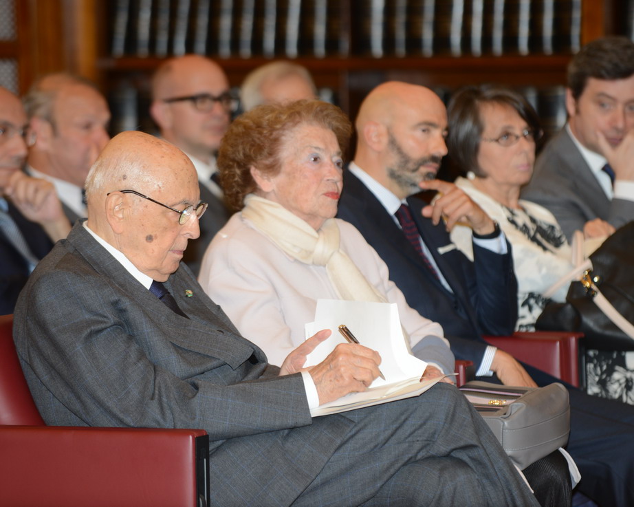 Giorgio Napolitano, Clio Napolitano, Giulio Napolitano e Marina Sereni