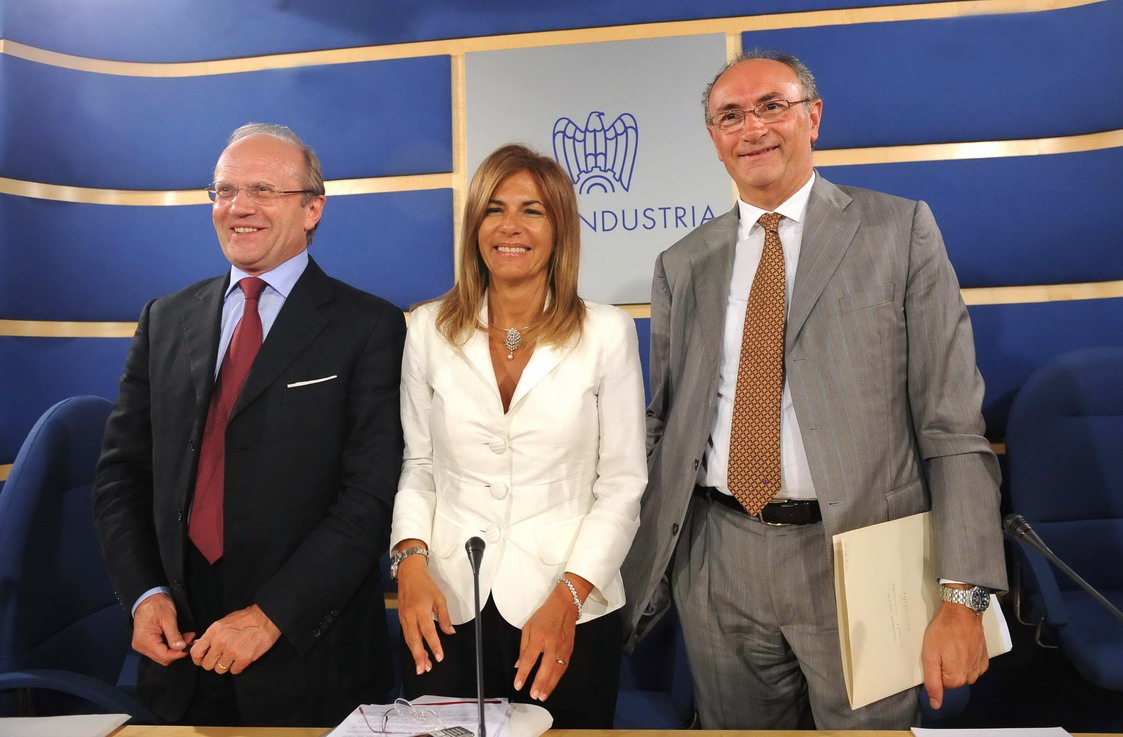 Aldo Bonomi, Emma Marcegaglia e Federico Ghizzoni