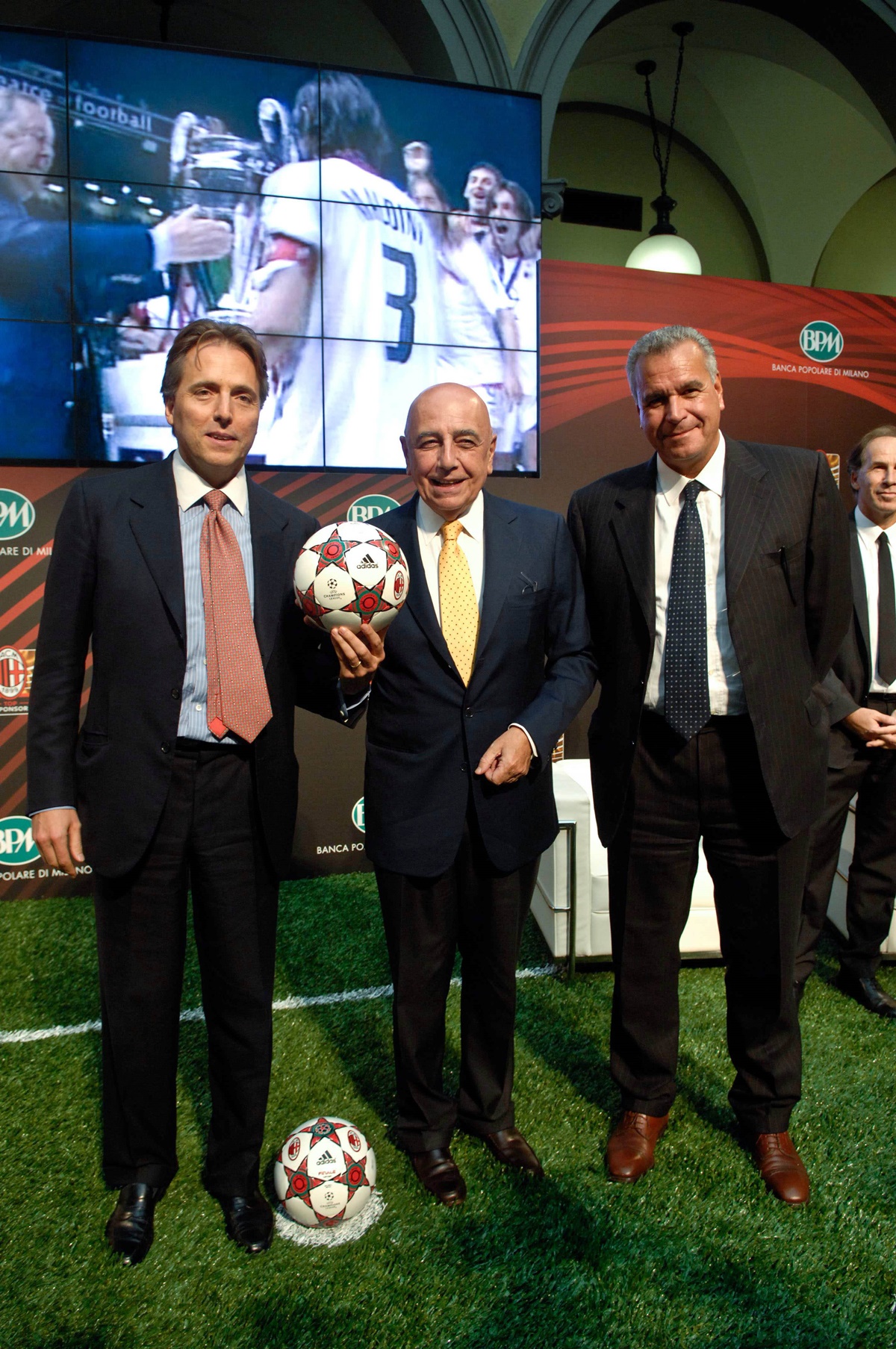 Andrea Bonomi, Adriano Galliani e Piero Montani (2013)