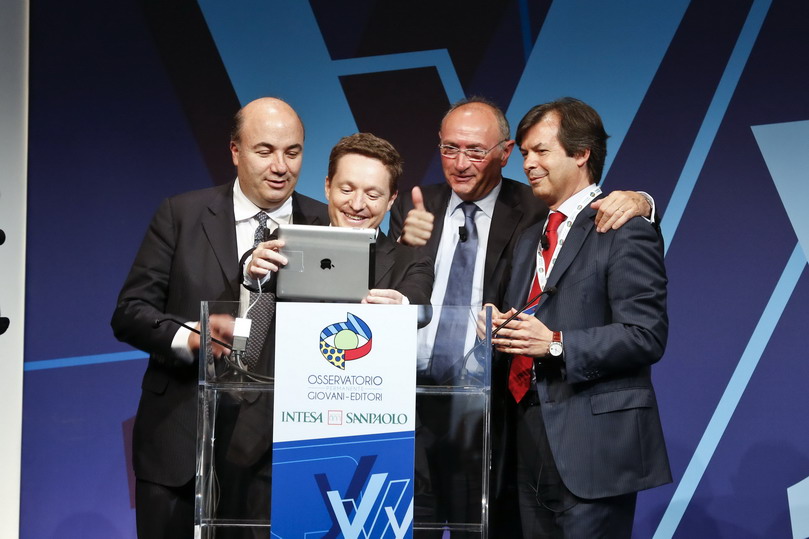 Fabrizio Viola, Andrea Ceccherini, Federico Ghizzoni e Carlo Messina