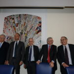 Mario Monti, Angelino Alfano, Luciano Fontana, Giovanni Salvi e Massimo Franco