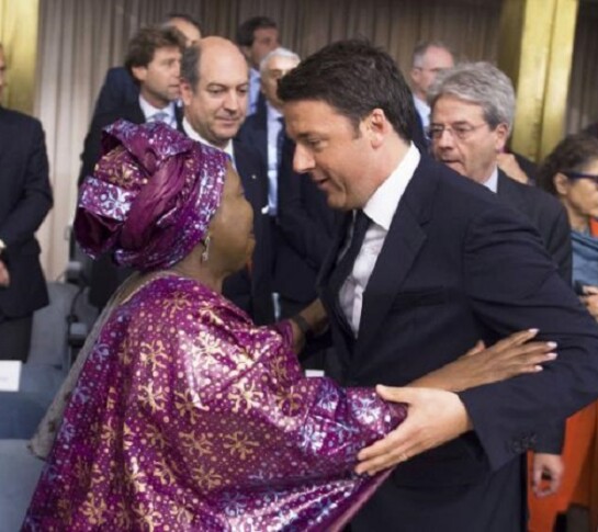 Nkosazana Dlamini-Zuma e Matteo Renzi