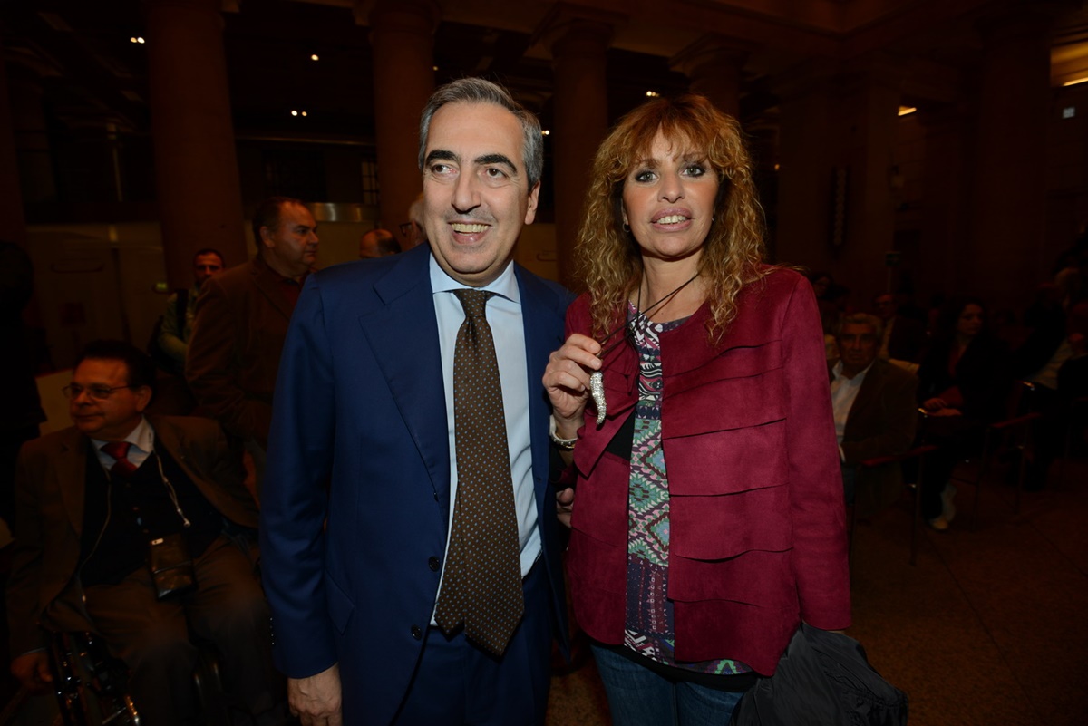 Maurizo Gasparri e Alessandra Mussolini