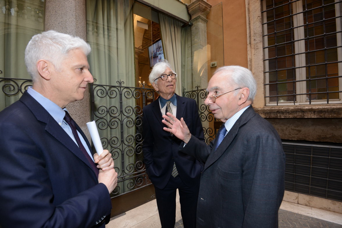 Massimo Bray, Franco Debenedetti e Giuliano Amato