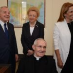 Gianni Letta, Marisa Pinto Olori del Poggio, Monica Maggioni e Jean Louis Tauran