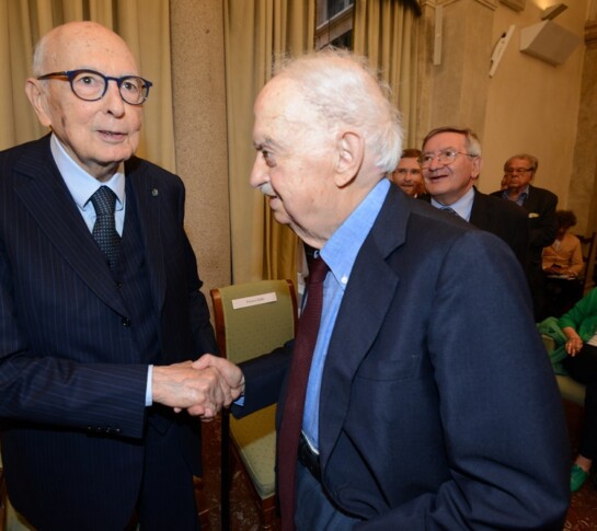 Giorgio Napolitano ed Emanuele Macaluso