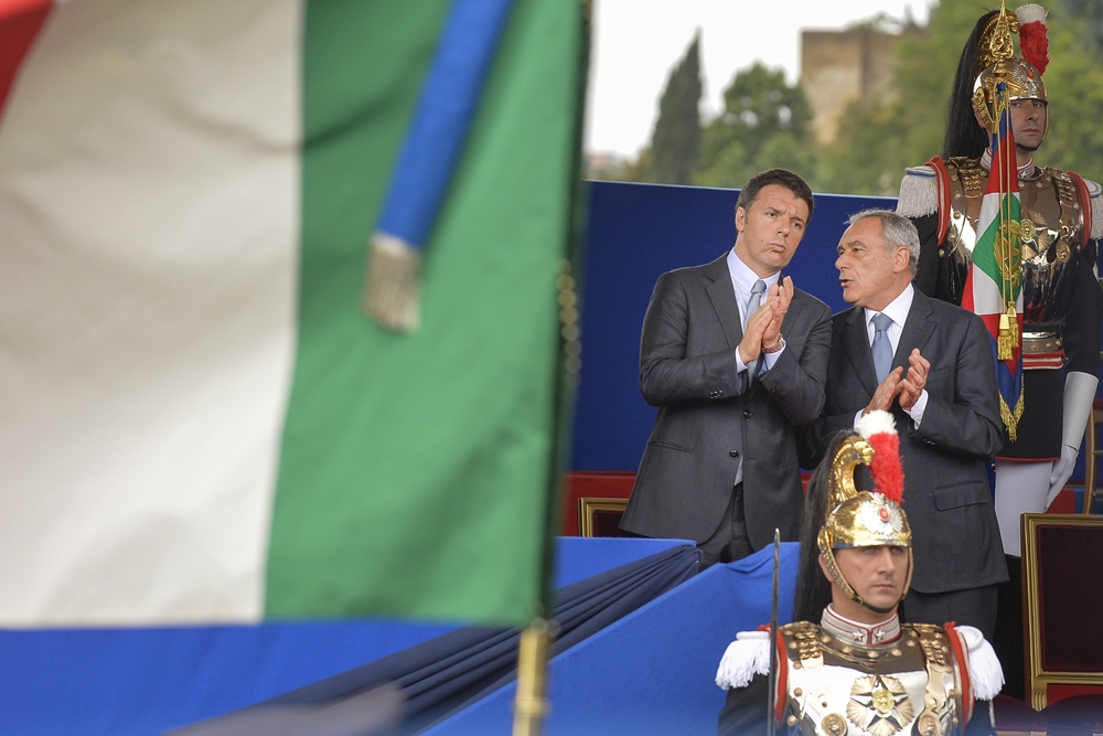 Matteo Renzi e Pietro Grasso
