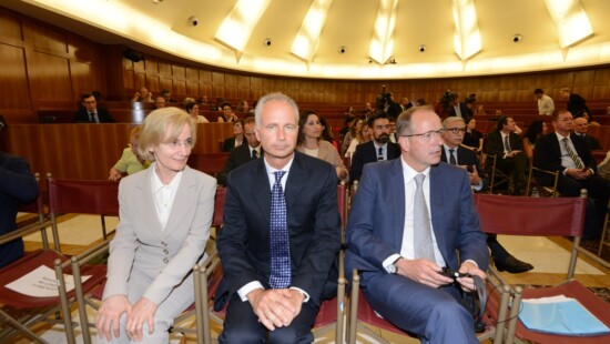 Lucia Monaco, Alessandro Aiuti e Andrew Witty