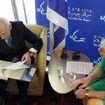 Shimon Peres e Stefania Giannini