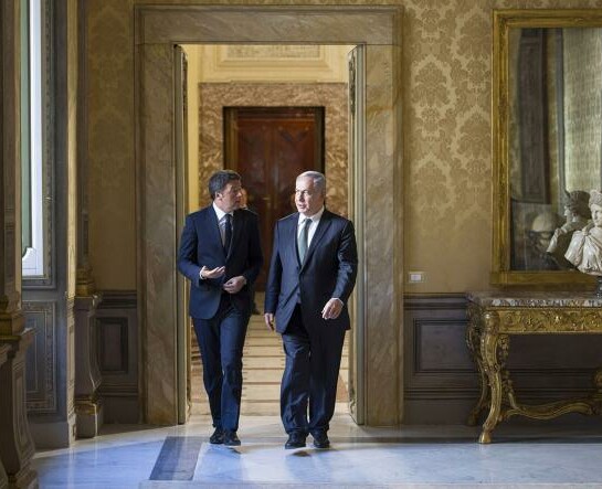Matteo Renzi e Benjamin Netanyahu